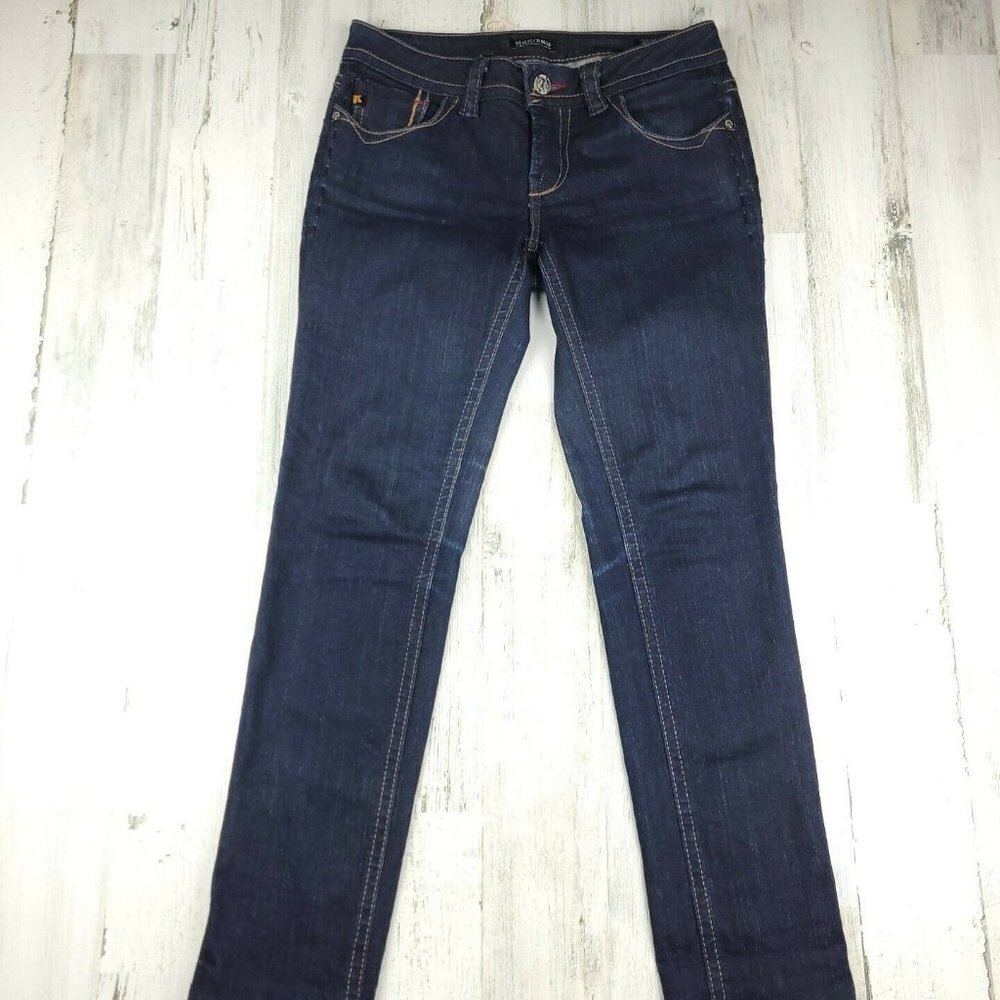 MEK DNM By Moscow Cigarette Bootcut Jeans Dark Wash Size 28x34 EUC